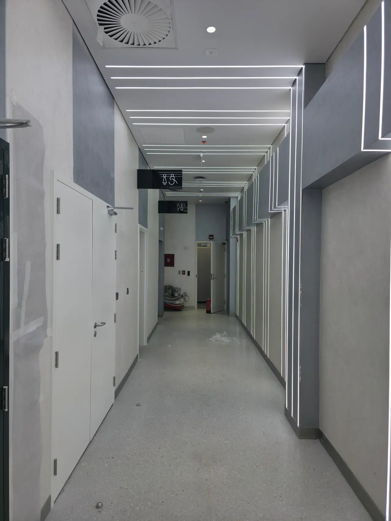 Seven Abha — Destination Graphics & Wayfinding — Back-of-house corridor identification